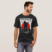 Chemise Chat Funny Catzilla, T-shirt Chat Funny, C (Devant entier)