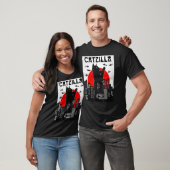 Chemise Chat Funny Catzilla, T-shirt Chat Funny, C (Unisexe)
