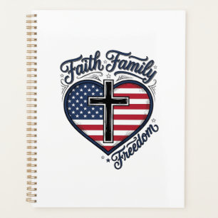 Chemise croix patriotique Foi Famille Liberté Cœur