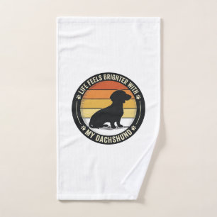 Chemise Dachshund Sunset Design Vintage Amoureux d