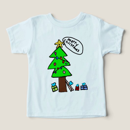 chemise d'arbre de noël (Design Recto)
