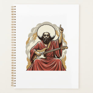Chemise d'art vectoriel de guitariste de gravure v