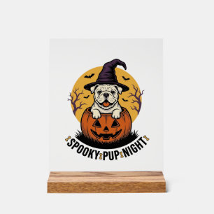 Chemise de bouledogue Halloween avec chien à citro