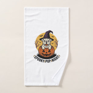 Chemise de bouledogue Halloween avec chien citroui