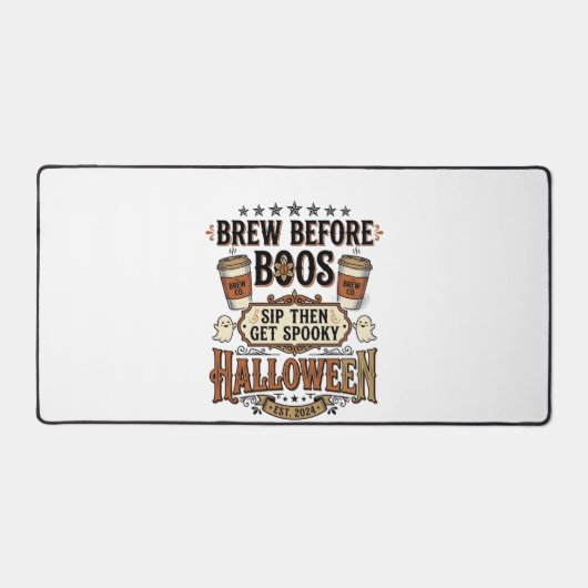Chemise de café Halloween Brassez avant les fantôm (Recto)