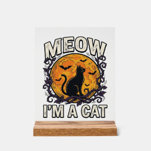 Chemise de chat Halloween Miaou Je suis un chat Vi