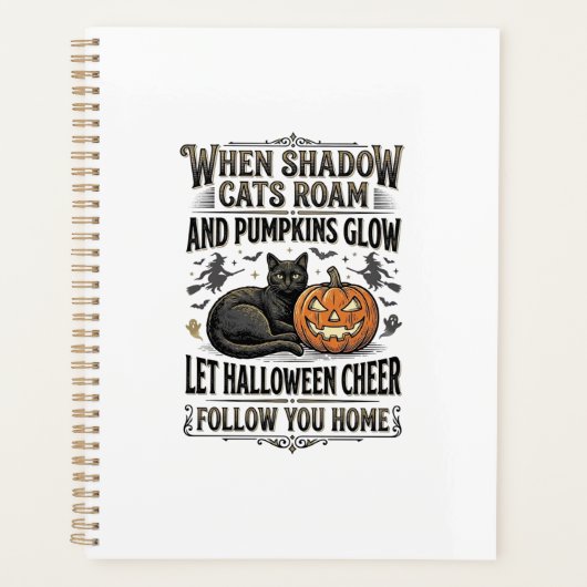 Chemise de chat noir Halloween Gravure de citrouil (Devant)