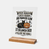 Chemise de chat noir Halloween Gravure de citrouil (Angle)