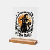 Chemise de chat sorcière Design de lune Halloween (Angle)