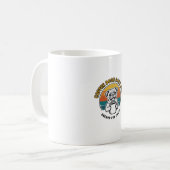 Chemise de chien de café Design de mug de chiot gr (Devant gauche)