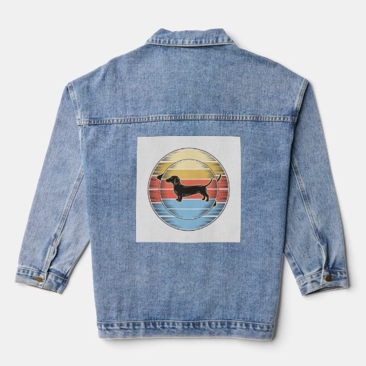 Chemise de chien de coucher de soleil rétro de tec (Verso)