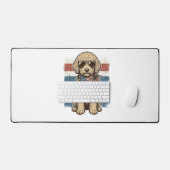 Chemise de conception de gravure vintage de chien (Clavier et souris)