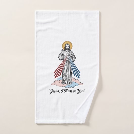Chemise de conception de gravure vintage Jésus je (Serviette à main)
