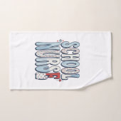 Chemise de conception de typographie florale vinta (Serviette à main)