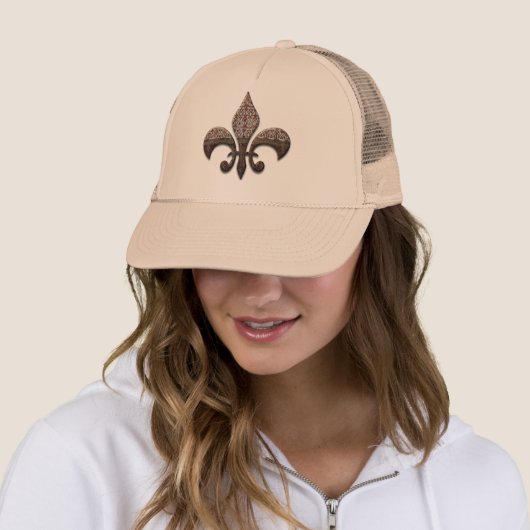 Chemise de cravate de casquette de Fleur De Lis (En situation)