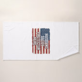 Chemise de drapeau de héros protecteur de mari pat (Serviette de bain)