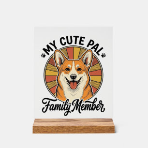 Chemise de famille Corgi Design vintage pour amour