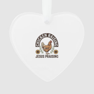 Chemise de ferme vintage louant Jésus et élevant d