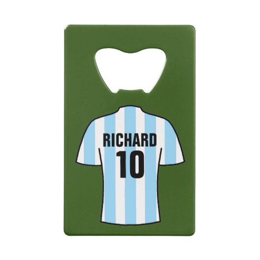 Chemise de football dans le ciel bleu clair rayure (Devant)