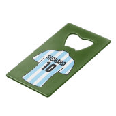 Chemise de football dans le ciel bleu clair rayure (Devant Angle)