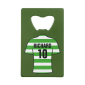 Chemise de football en cerceaux verts et blancs (Dos)