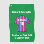 Chemise de football en Claret et serviette de golf (Devant)