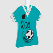 Chemise de football turquoise (devant)