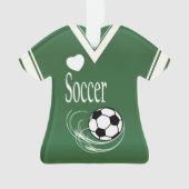 Chemise de football vert foncé (devant)