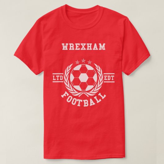Chemise de football Wrexham Jersey TShirt (Design devant)