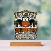 Chemise de garde de sécurité Halloween avec chats  (Neutre)
