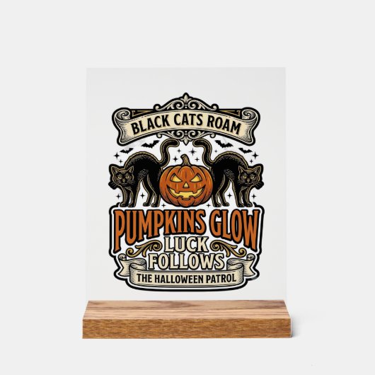 Chemise de garde de sécurité Halloween avec chats  (Recto)