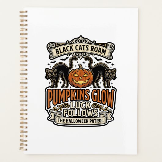 Chemise de garde de sécurité Halloween avec chats (Devant)