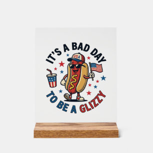 Chemise de gravure vintage de hot dog patriotique