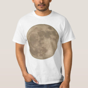 Chemise de la lune des hommes de T-shirt de Pleine