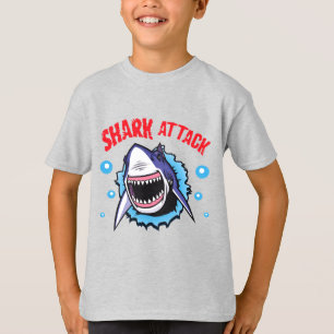 Chemise de morsure de requin de T-shirt d'attaque