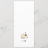 Chemise de Noël Floral Winter Wedding Menu (Dos)