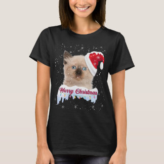 Chemise de Noël Kitten - T-shirt cadeau de chat