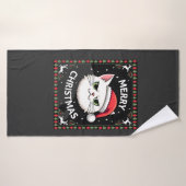 Chemise de Noël laide Smudge Cat (1) (Serviette de bain)