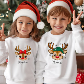 Chemise de Noël personnalisée Famille cosy