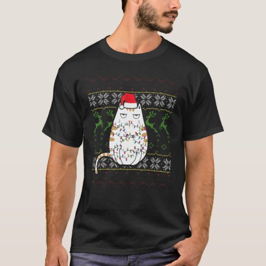 Chemise de Noël pour chats  Sweat de Noël laid  Ch (Devant)