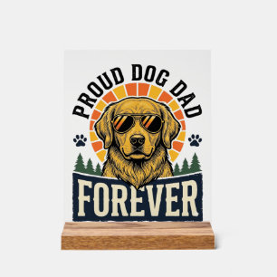 Chemise de papa de chien Design rétro Golden Retri