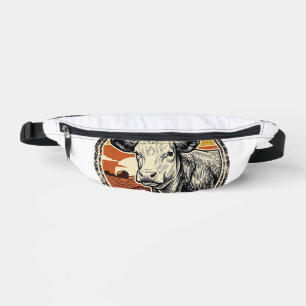 Chemise de papa vache gravée vintage graphique de