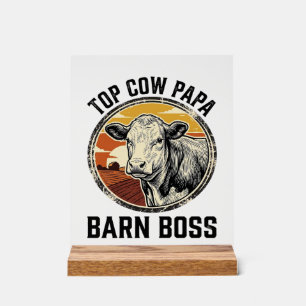 Chemise de papa vache gravée vintage graphique de