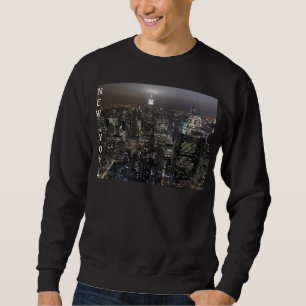 Chemise de paysage urbain du sweatshirt NY de