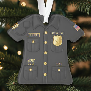 Chemise de policier Agent de police T-shirt de Noë