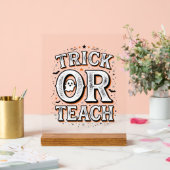 Chemise de professeur Halloween Trick Or Teach vin (Mariage)