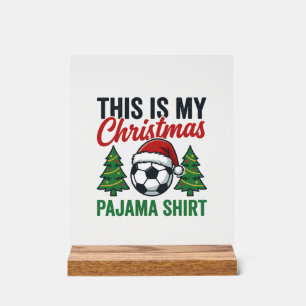 Chemise de pyjama de Noël de football