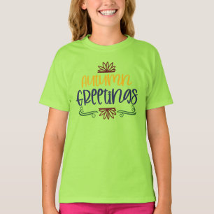 Chemise de saison de bienvenue d'automne T-shirt d