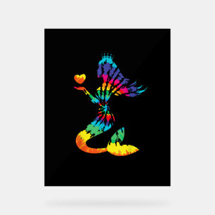 Chemise de sirène à Cravate arc-en-ciel dans les a