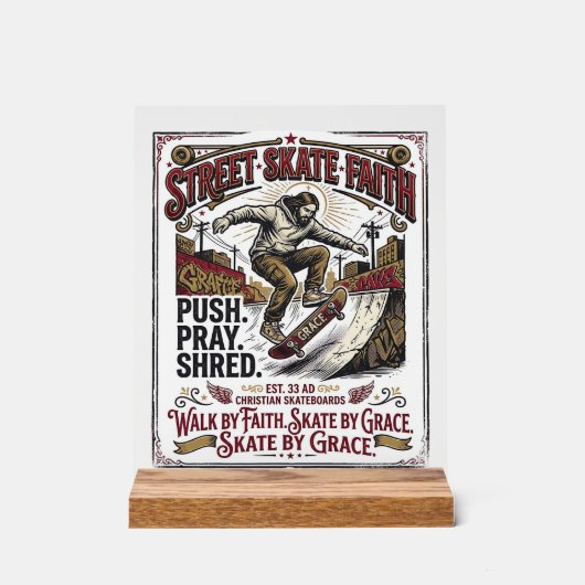 Chemise de skate longboard Jésus chrétien (Recto)